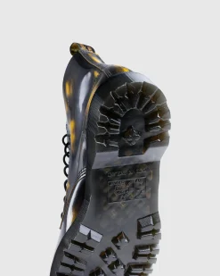 Dr. Martens 1460 Pascal Bex Black+Dms Yellow Rub Off Lux- Shoes