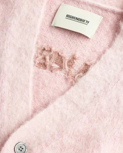 Sant Ambroeus Alpaca Cardigan Pink- Knitwear