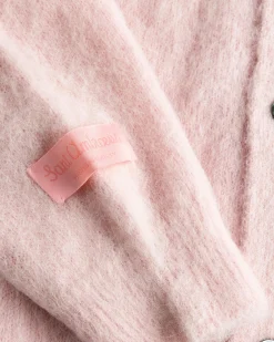 Sant Ambroeus Alpaca Cardigan Pink- Knitwear
