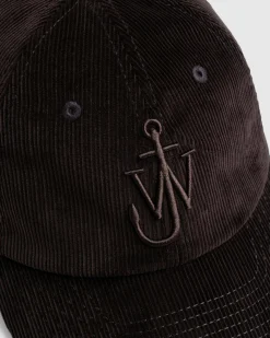 J.W. Anderson Anchor Logo Baseball Cap Dark Brown- Hats