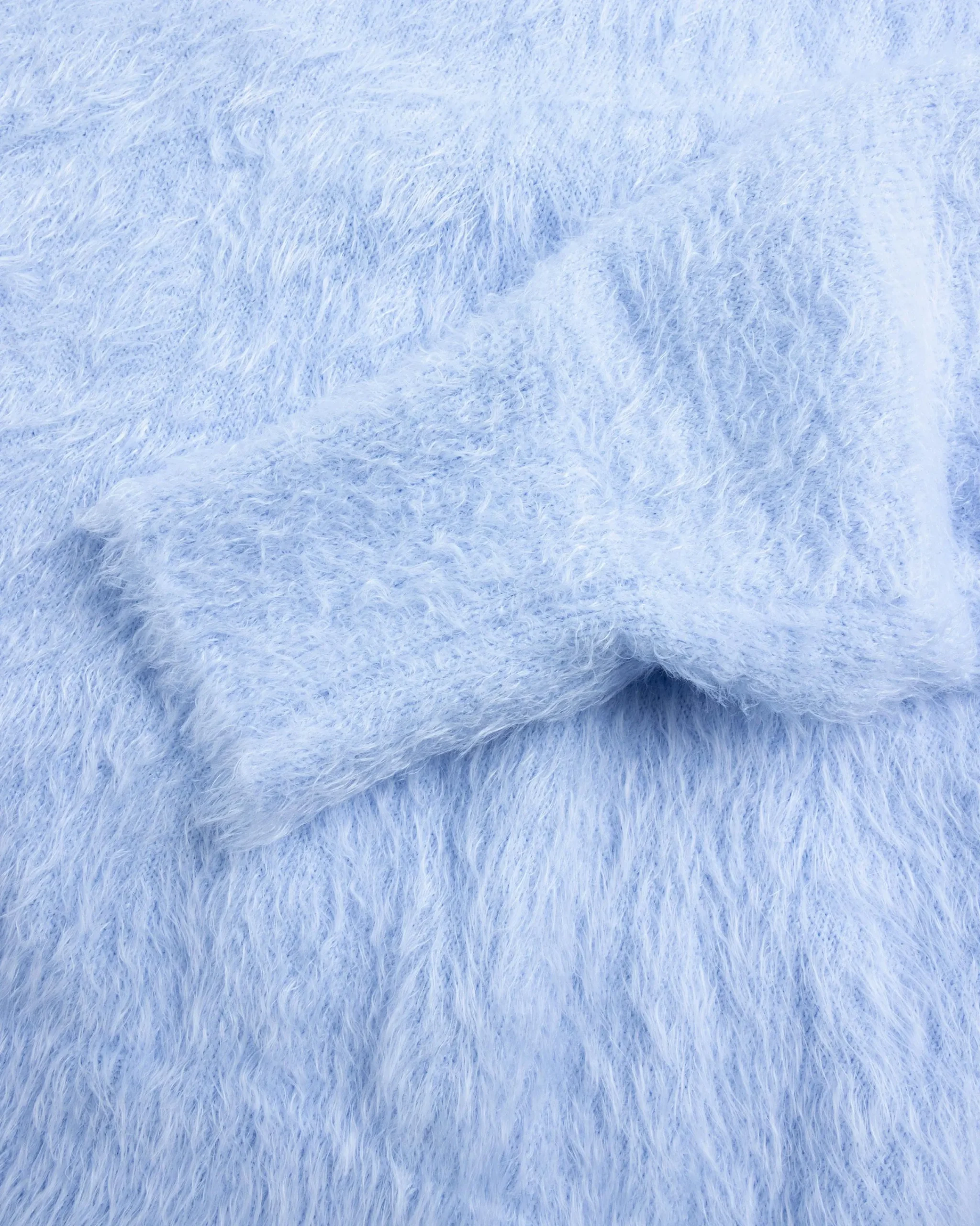 Rassvet ANGEL MOHAIR POLO KNIT LIGHT BLUE- Tops