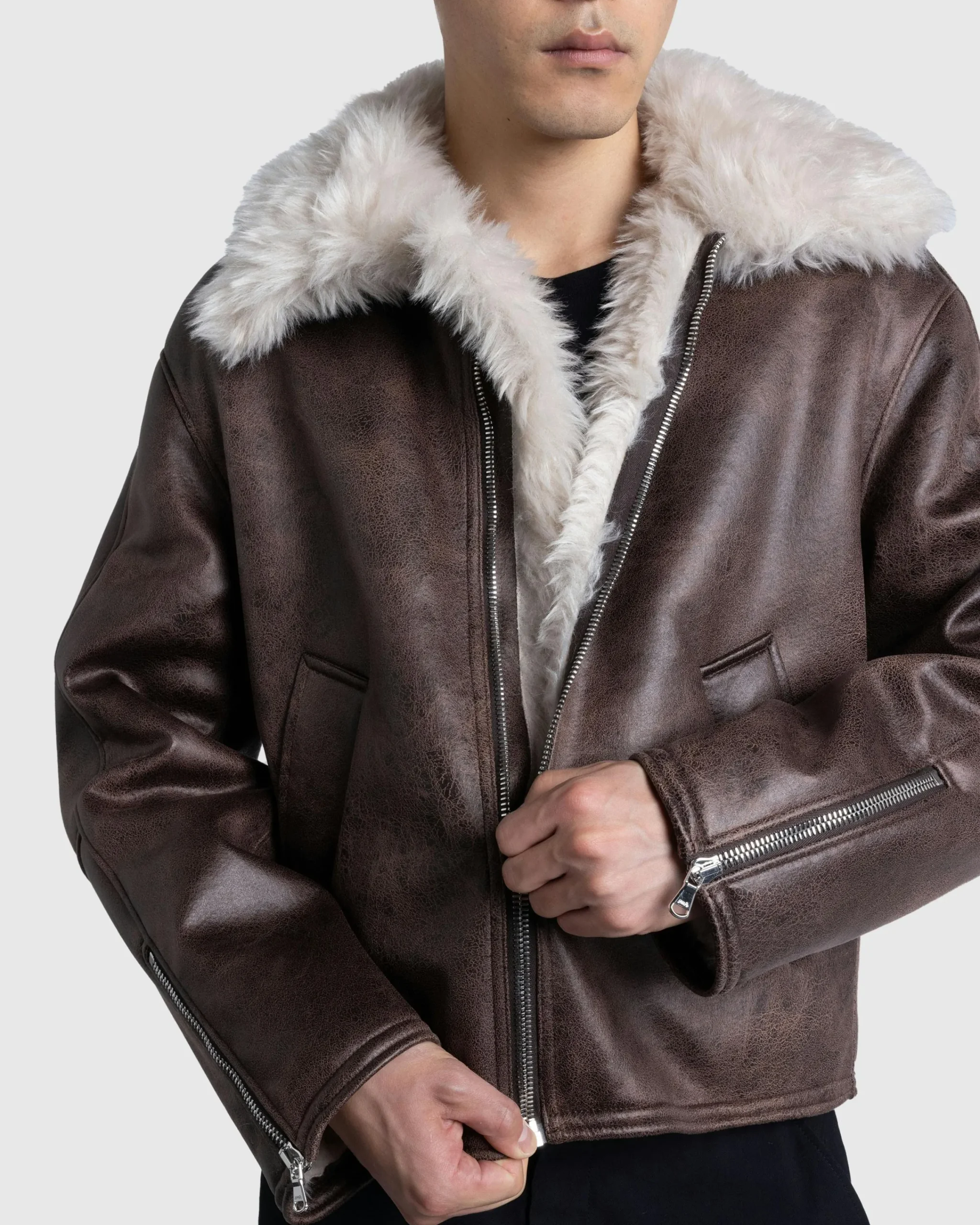 Séfr Asante Jacket Faux Aviator- Outerwear