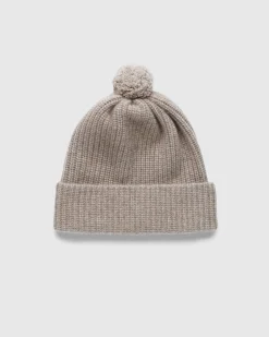 Tekla Baby Cashmere Night Knit Cap Natural Brown- Hats