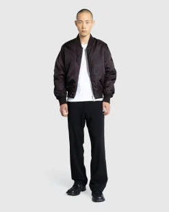 Meta Campania Collective Bastien Nylon Cropped Bomber Dark Chocolate Brown- Outerwear