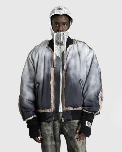 Acne Studios Bomber Jacket Faded Black- Outerwear