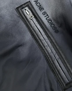 Acne Studios Bomber Jacket Faded Black- Outerwear