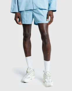 Tekla Boxer Shorts Mist Stripes- Underwear And Loungewear