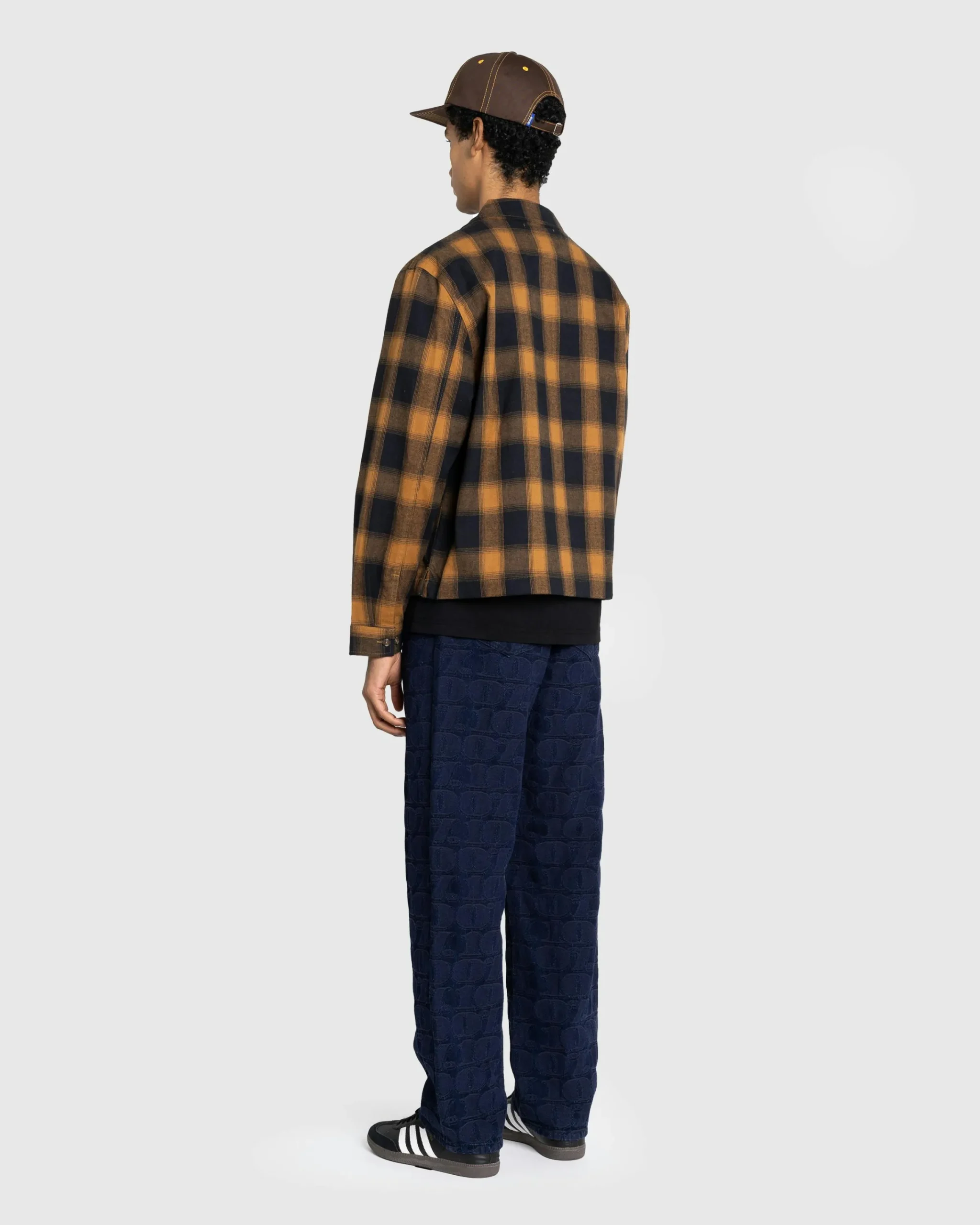 Awake NY Brushed Flannel Shirt Jacket Orange/Multi- Shirts