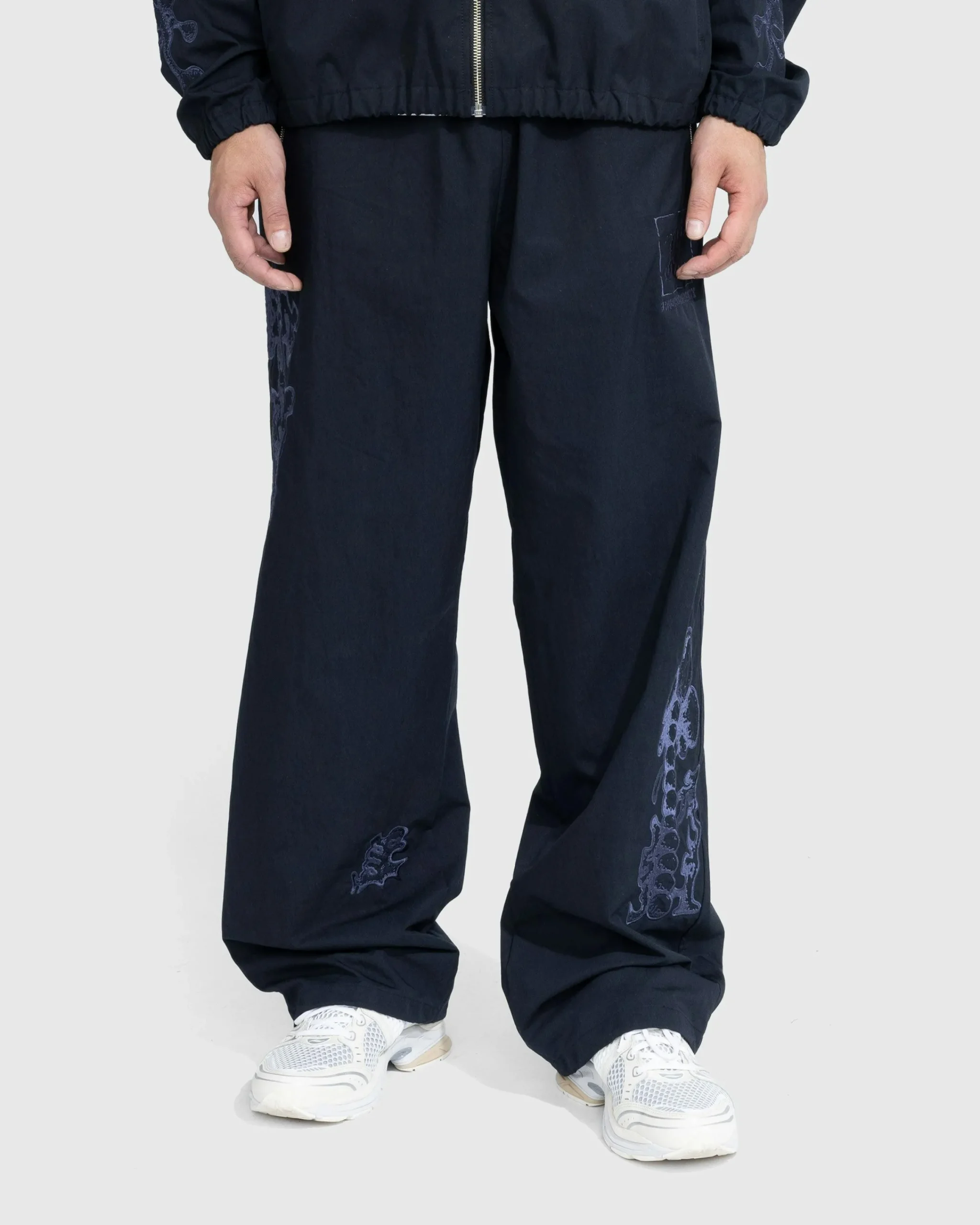 NTS Brushed Nylon Trackpa Navy- Pants