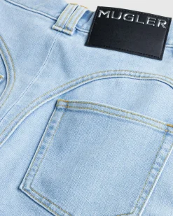 Mugler Buckled Chaps Skinny Jeans Tokyo Blue- Pants