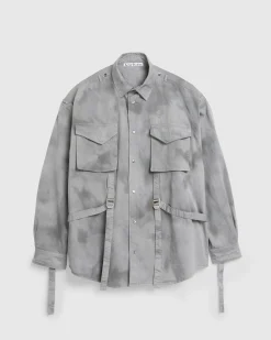 Acne Studios Button-Up Shirt Mid Grey- Shirts