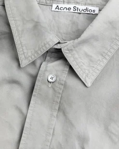 Acne Studios Button-Up Shirt Mid Grey- Shirts