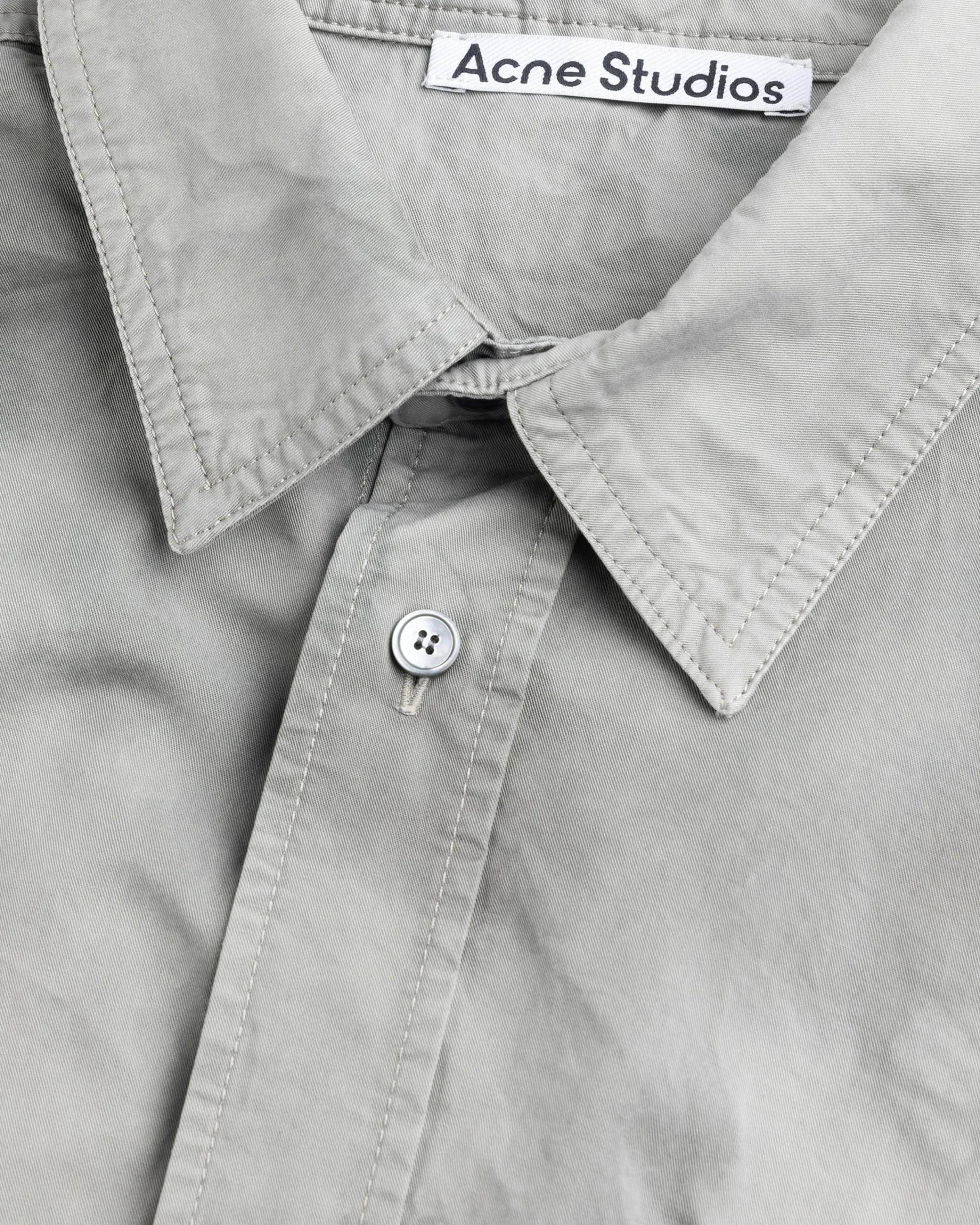 Acne Studios Button-Up Shirt Mid Grey- Shirts