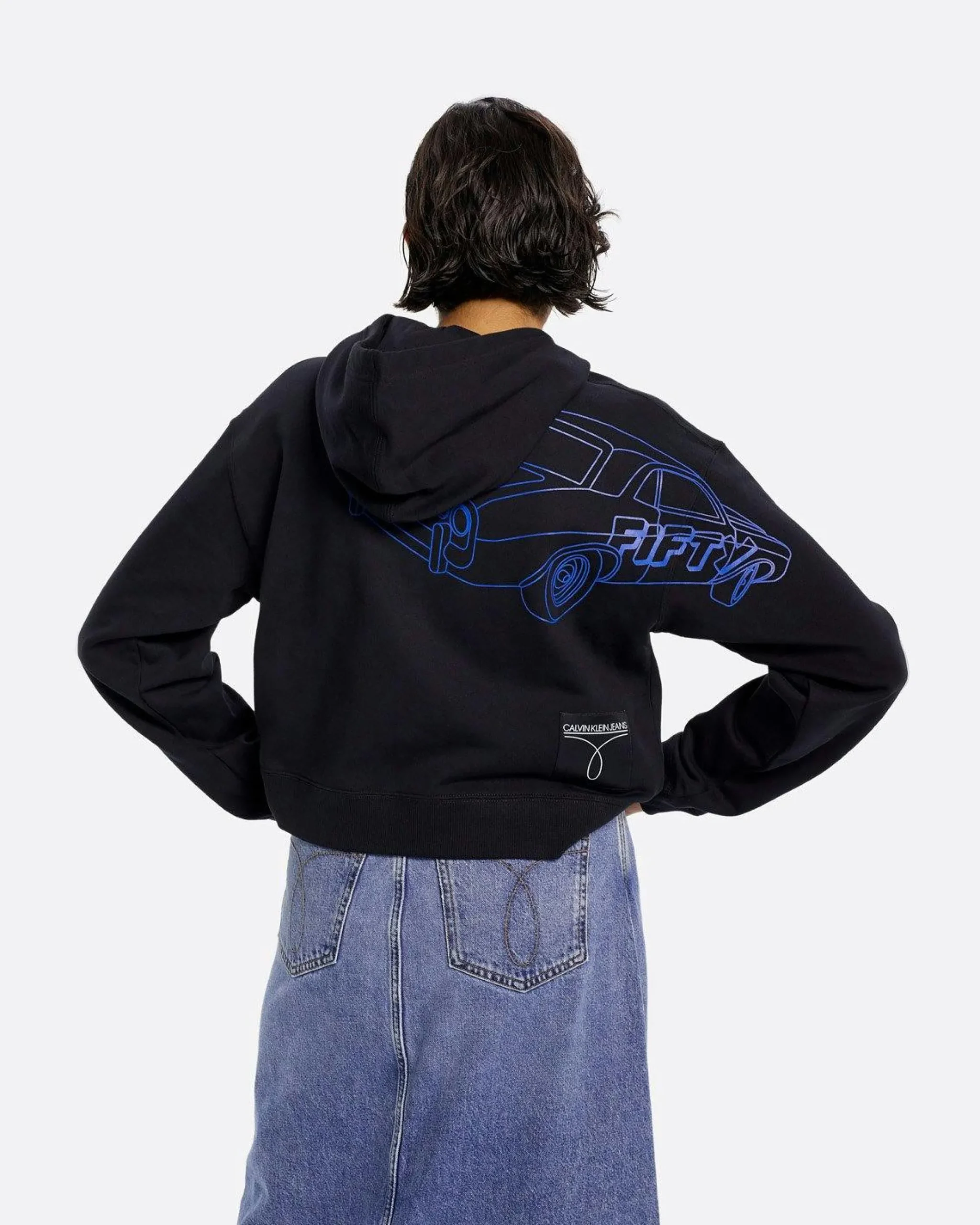 Calvin Klein CK50 Women's cropped Hoody- Sweats