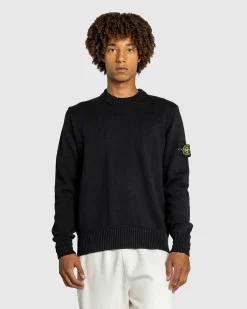 Stone Island Compass Logo Badge Sweater- Knitwear