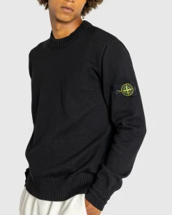 Stone Island Compass Logo Badge Sweater- Knitwear