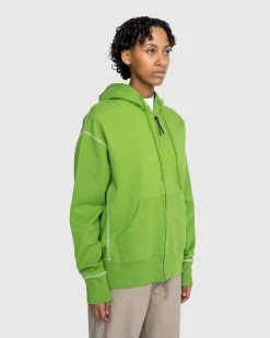 Highsnobiety Contrast Stitch Zip Fleece Hoodie- Sweats