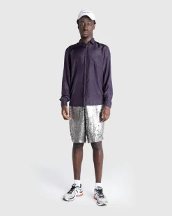 Dries van Noten Corbino Shirt Dark Purple- Shirts