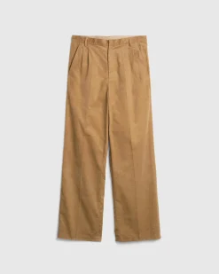 Highsnobiety HS05 Cord Pleated Dress Pants Beige- Pants