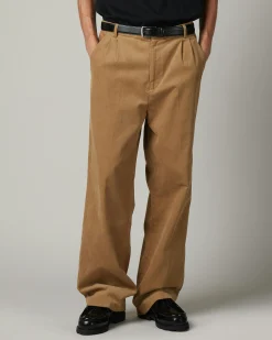 Highsnobiety HS05 Cord Pleated Dress Pants Beige- Pants