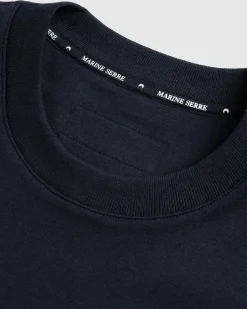 Marine Serre Cotton Jersey Loose Fit T-Shirt- Tops