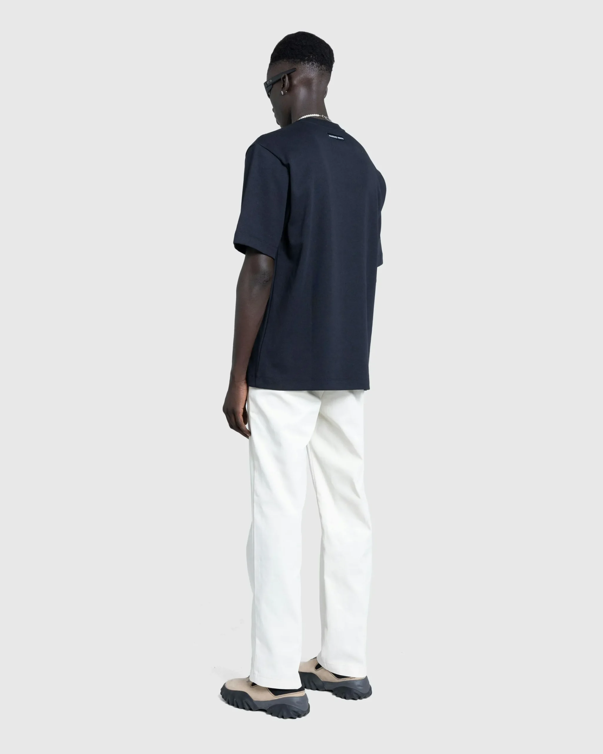 Marine Serre Cotton Jersey Loose Fit T-Shirt- Tops