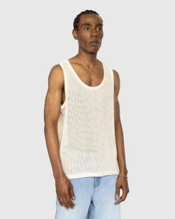 Highsnobiety Cotton Mesh Knit Tank Top- Tops