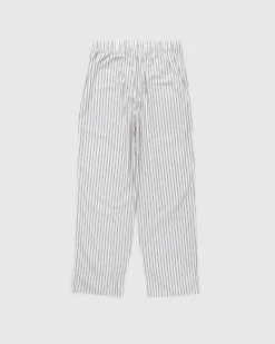 Tekla Cotton Poplin Pyjamas Pants Hopper Stripes- Underwear And Loungewear