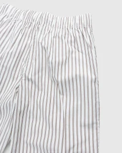 Tekla Cotton Poplin Pyjamas Pants Hopper Stripes- Underwear And Loungewear