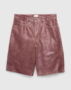 Guess USA Crackle Leather Shorts Petite Syrah Multi- Shorts