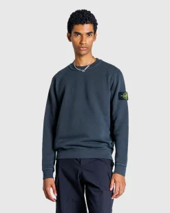 Stone Island Crewneck Sweatshirt Lead Grey- Sweats