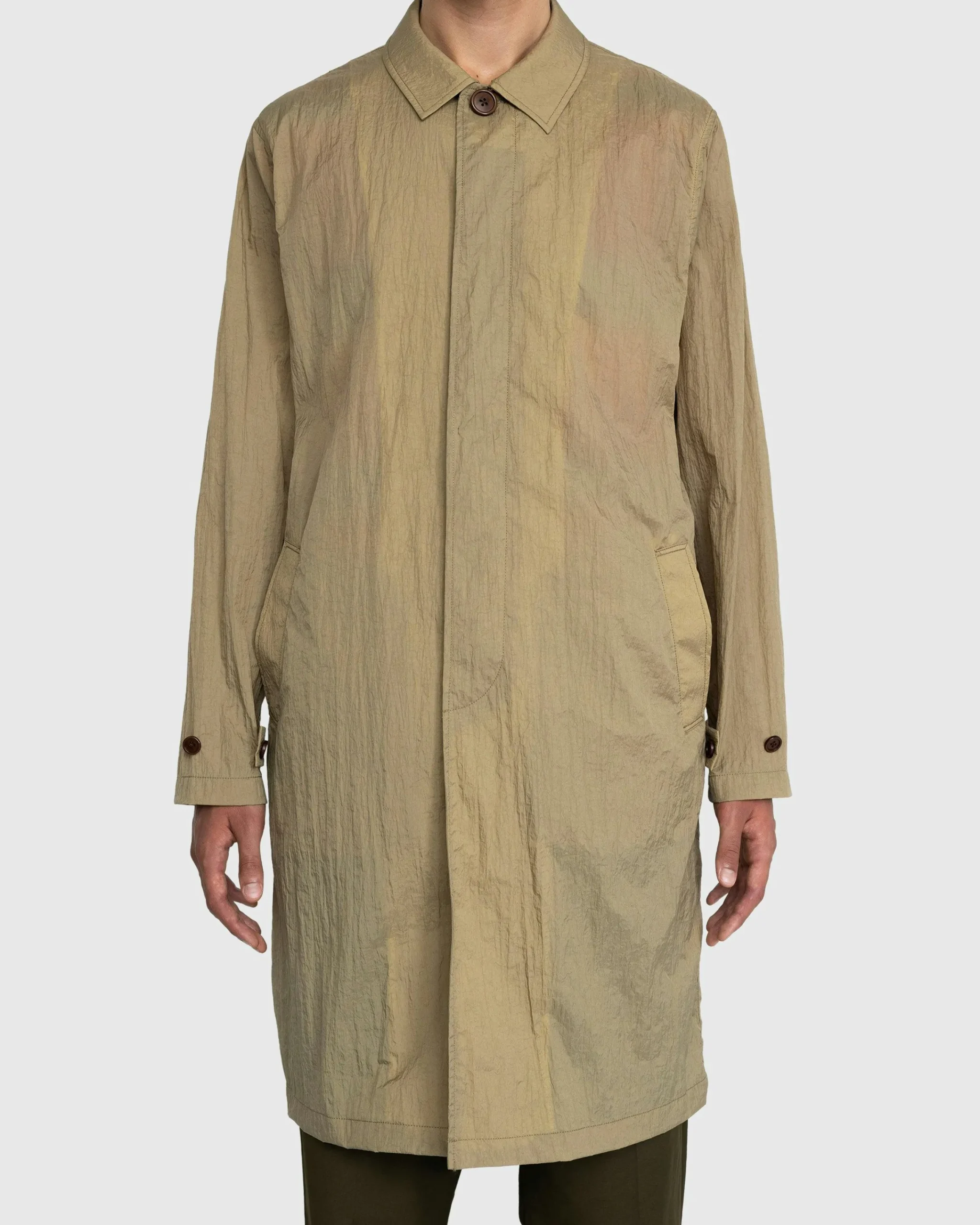 Highsnobiety Crinkle Nylon Mac- Outerwear