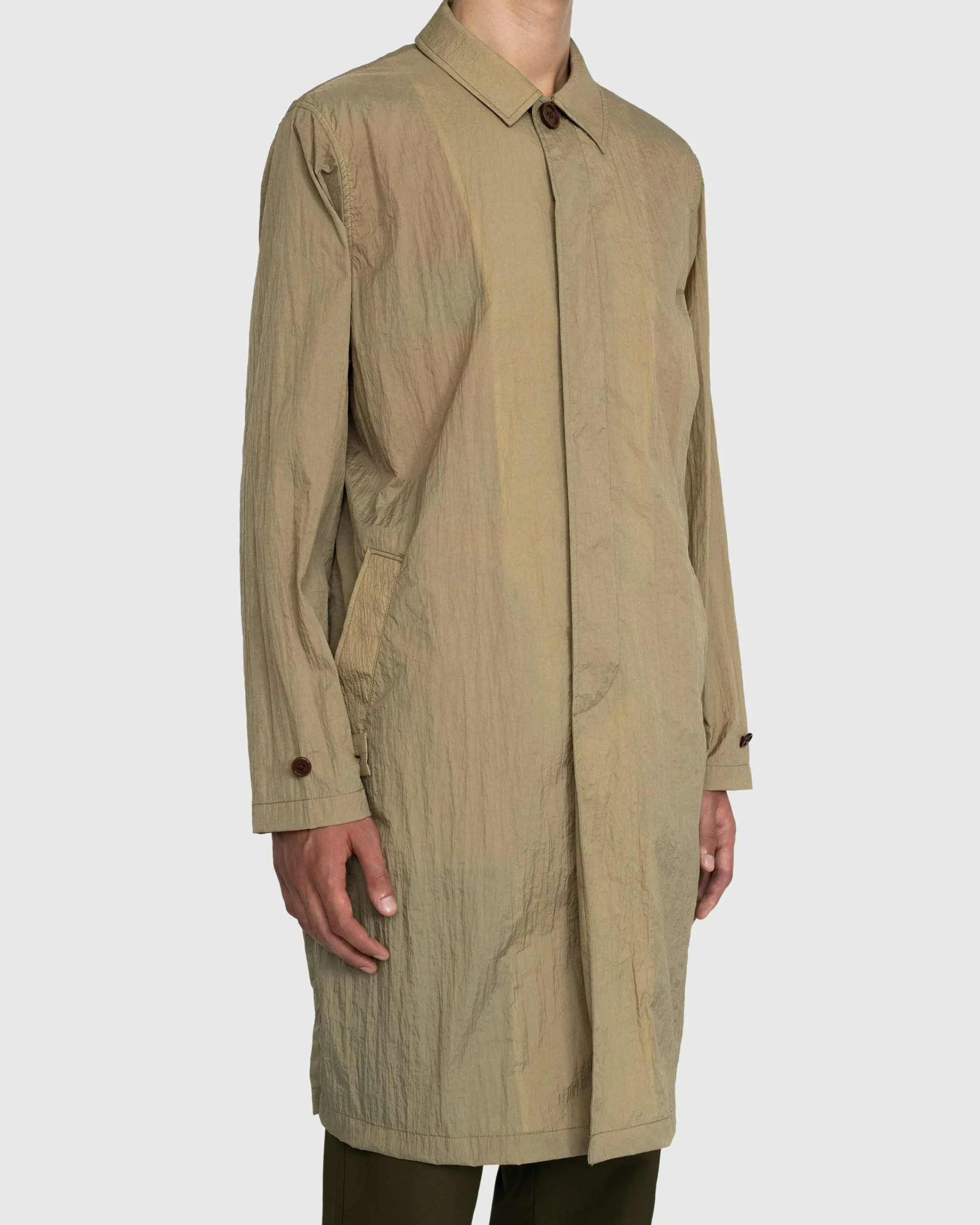 Highsnobiety Crinkle Nylon Mac- Outerwear