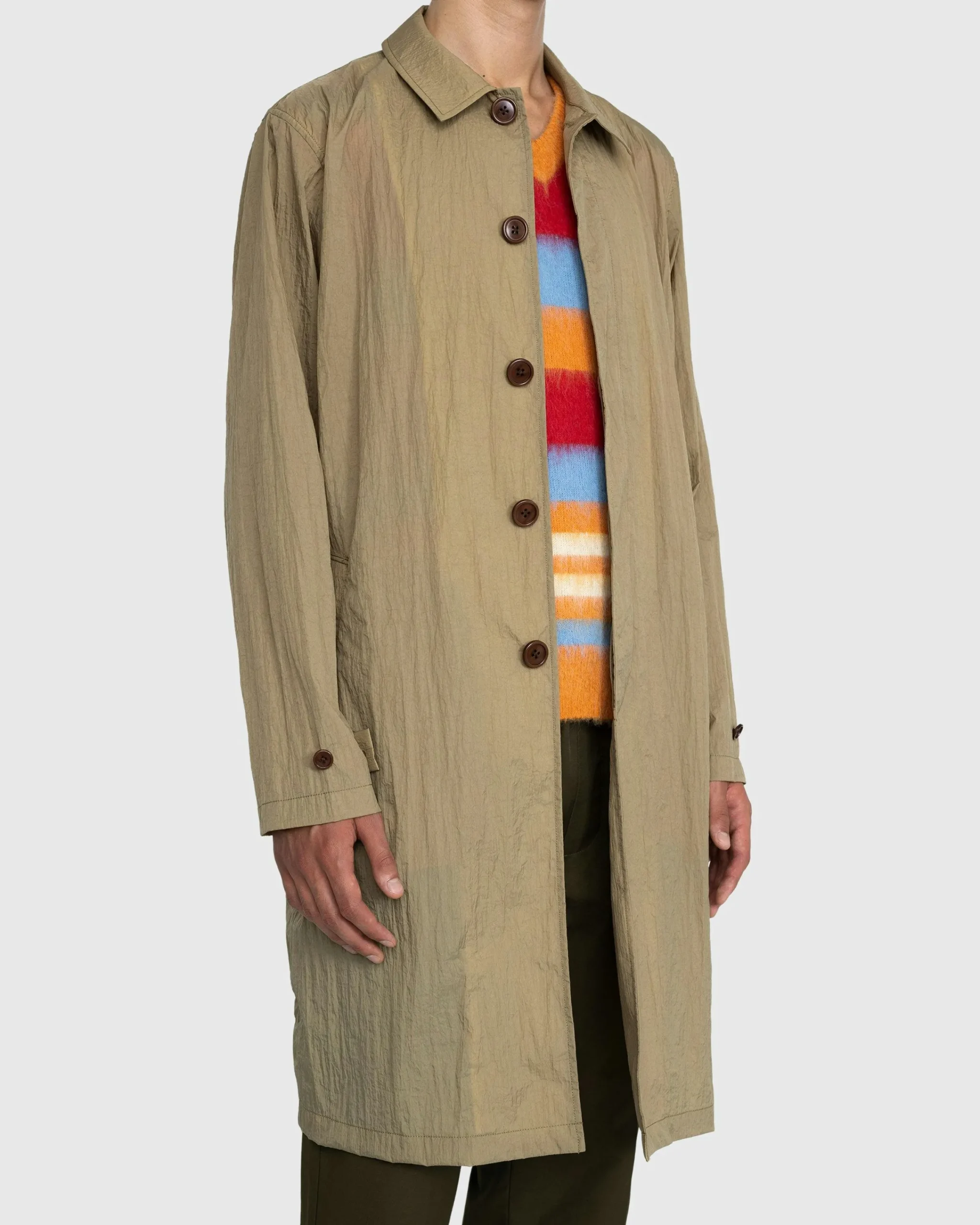 Highsnobiety Crinkle Nylon Mac- Outerwear