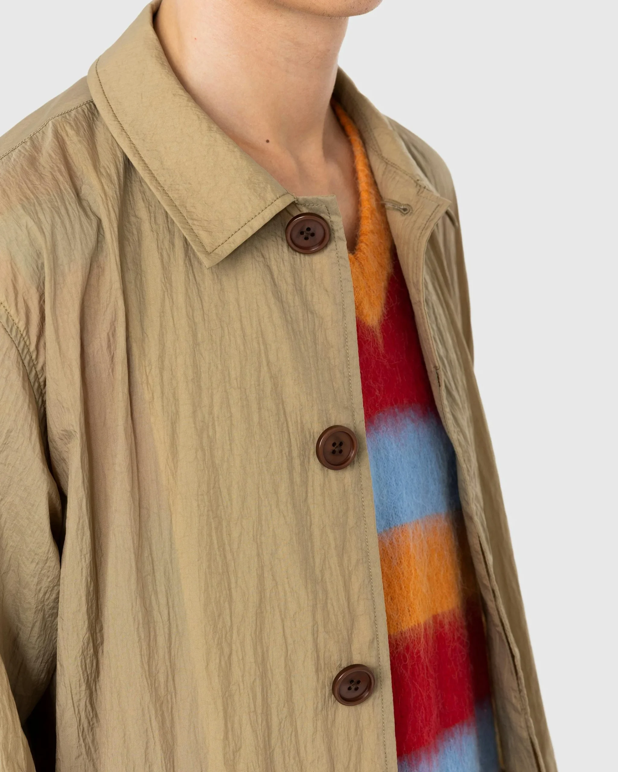 Highsnobiety Crinkle Nylon Mac- Outerwear