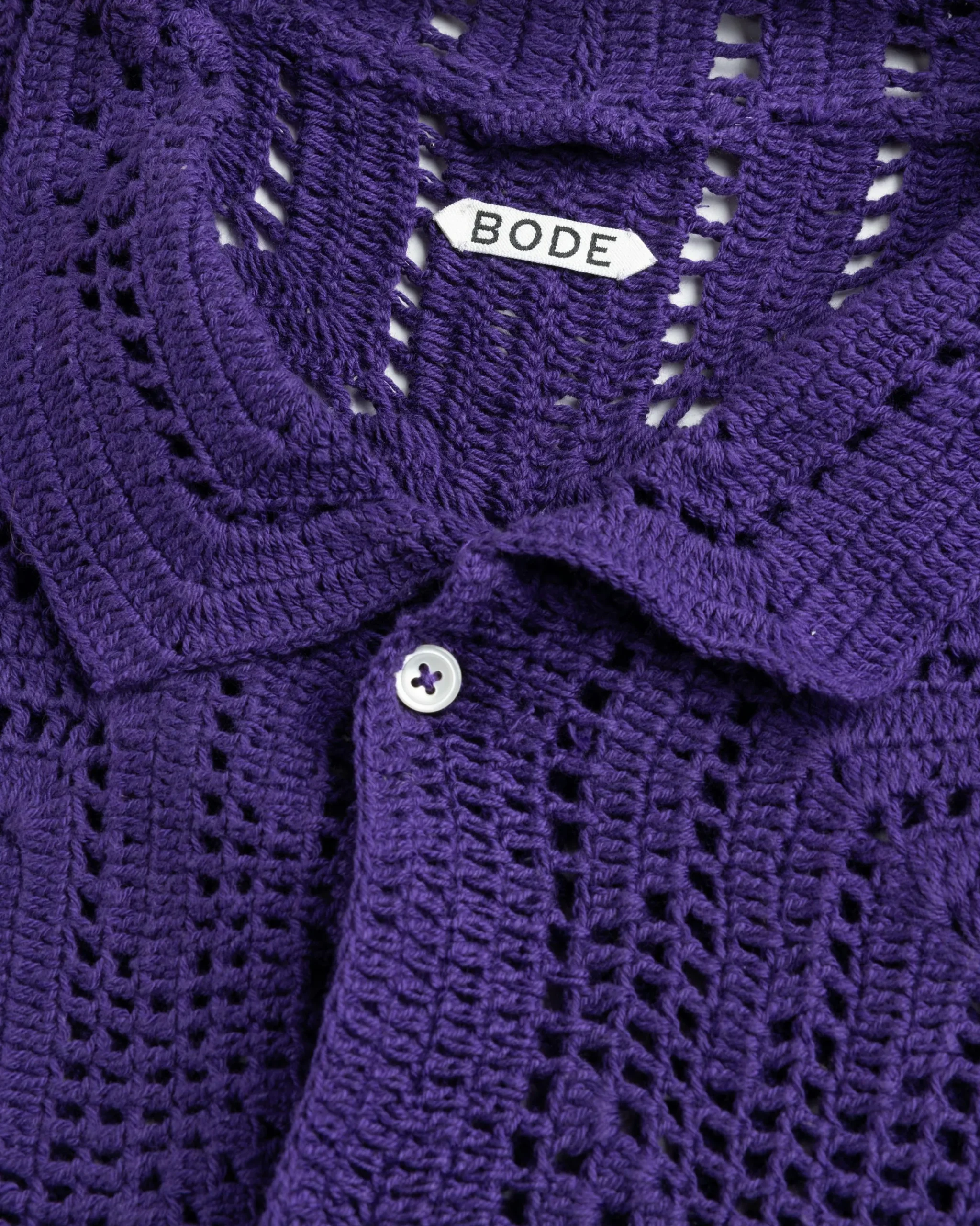 Bode Crochet Overshirt- Shirts