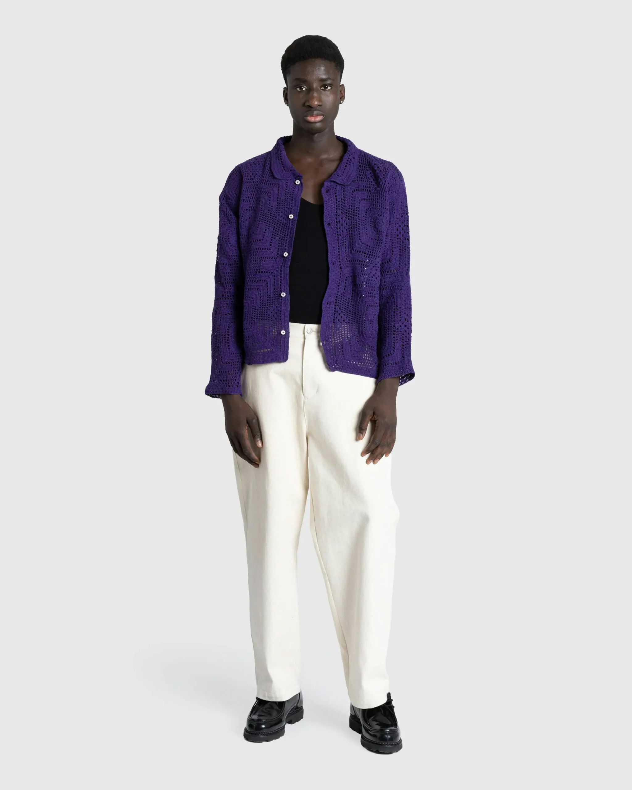 Bode Crochet Overshirt- Shirts