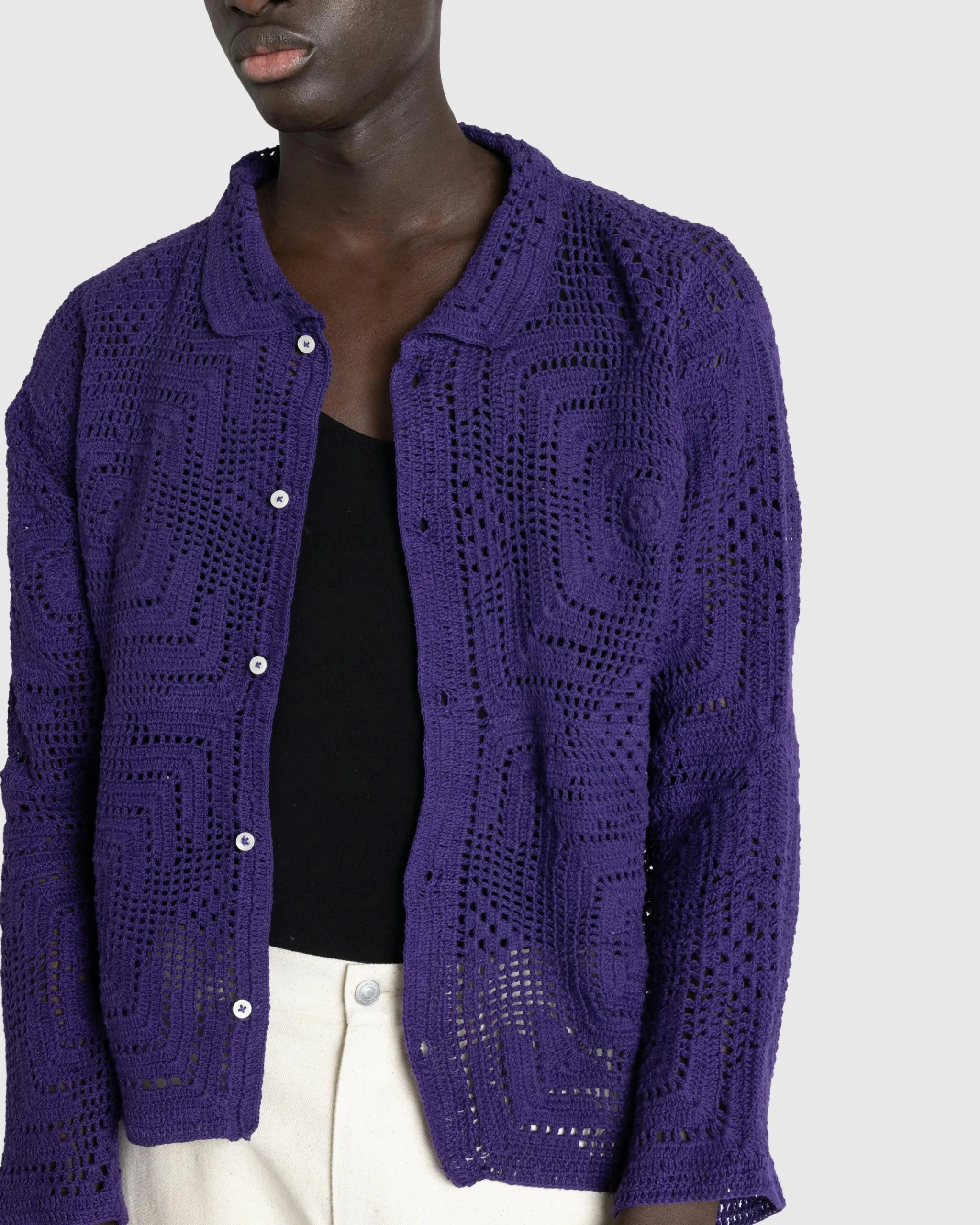 Bode Crochet Overshirt- Shirts