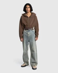 Entire Studios Cropped Full Zip- Sweats