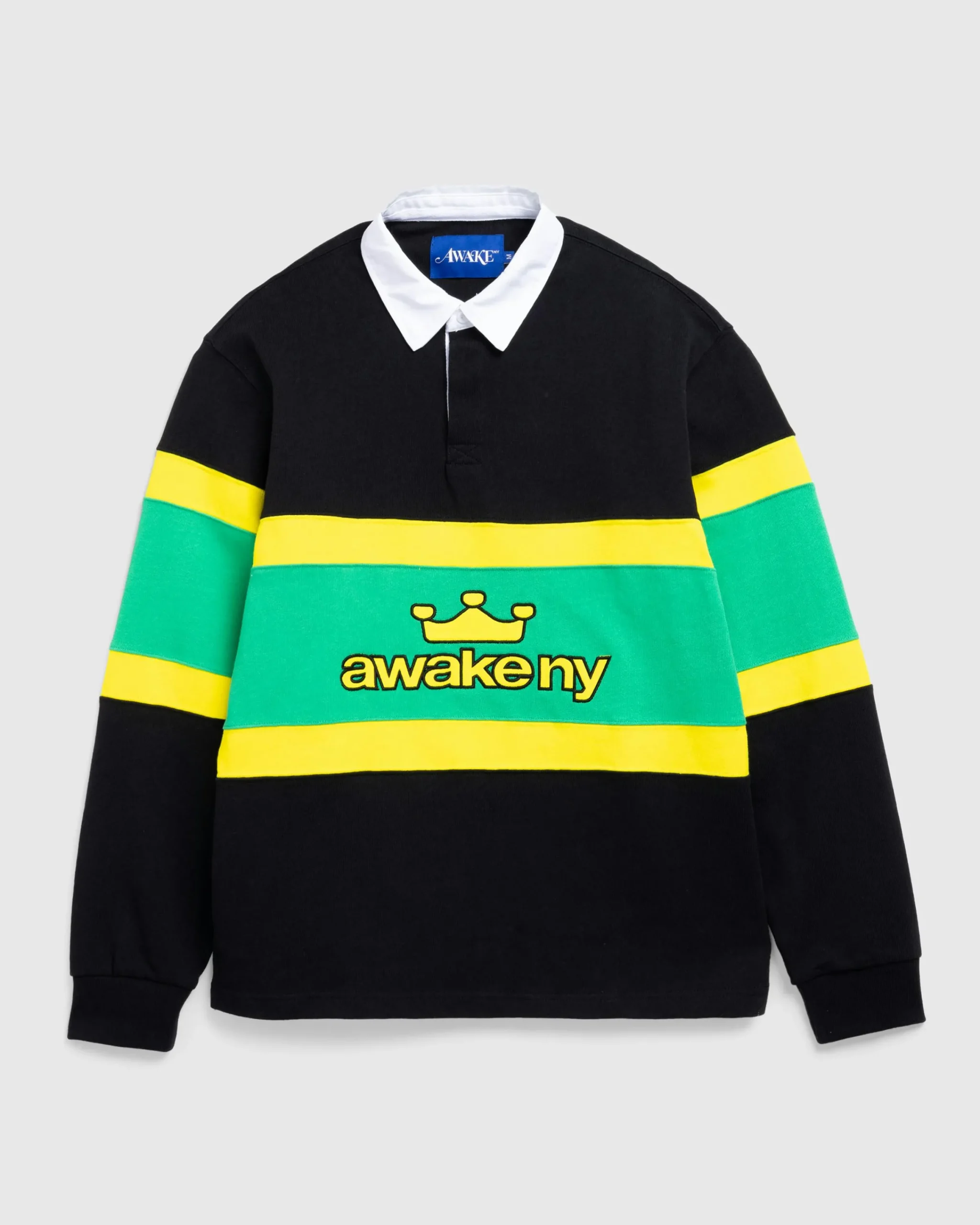 Awake NY Crown Logo Rugby- Tops