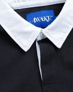 Awake NY Crown Logo Rugby- Tops