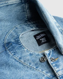 Jean Paul Gaultier Denim Jacket Light Blue- Outerwear