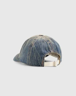 Acne Studios Denim Logo Cap Dark Blue- Hats
