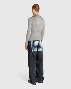 Jean Paul Gaultier Denim Pant Printed "Body Marinière" Vintage Black/White- Pants