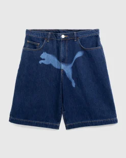 Puma Denim Short Dark Denim- Shorts