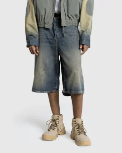 Acne Studios Denim Shorts Dark Blue- Shorts