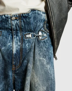Acne Studios Denim Trousers Stone Grey- Pants