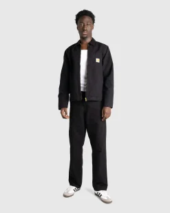 Carhartt WIP Detroit Jacket Black/Aged Canvas- Outerwear