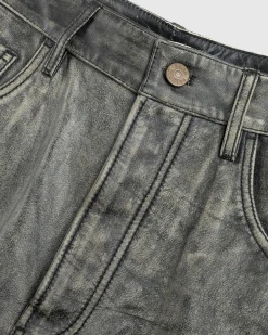 Acne Studios Distressed Leather Pant- Pants