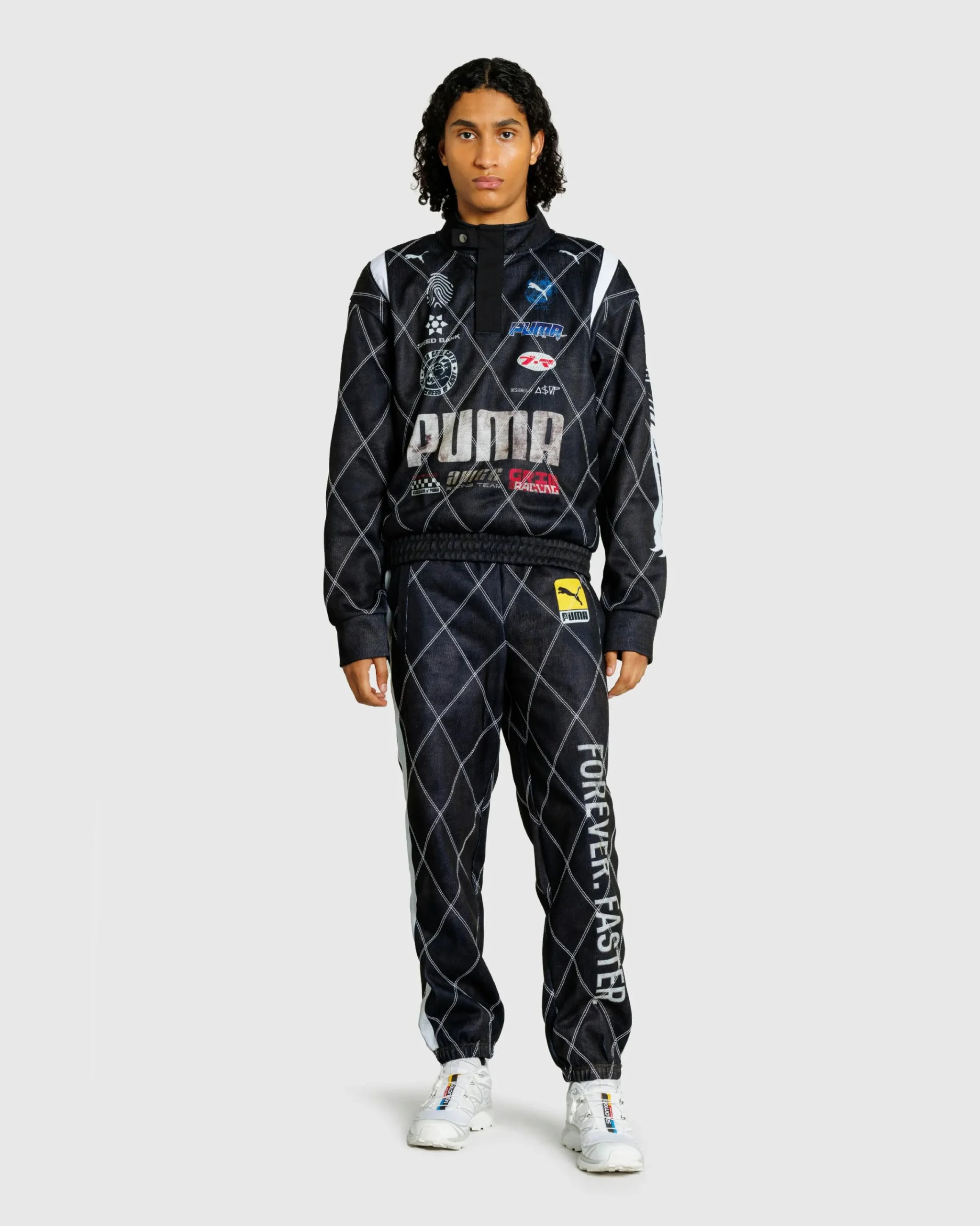 Puma Distressed Sweatshirt Black- Sweats